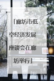 廊坊市低空经济发展座谈会在廊坊举行