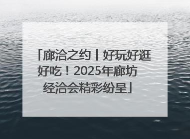廊洽之约丨好玩好逛好吃！2025年廊坊经洽会精彩纷呈