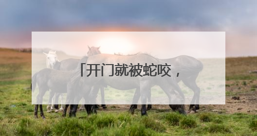 开门就被蛇咬，杭州女子蒙了！消防紧急提醒：这些方法都不靠谱！