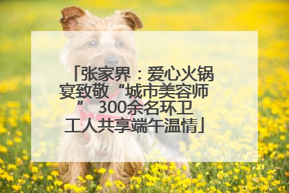 张家界：爱心火锅宴致敬“城市美容师” 300余名环卫工人共享端午温情