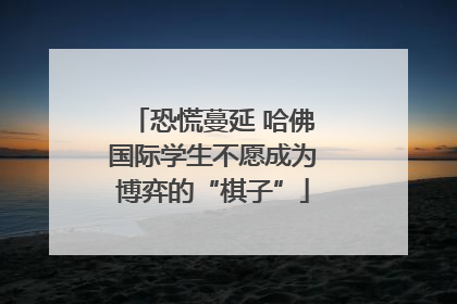 恐慌蔓延 哈佛国际学生不愿成为博弈的“棋子”