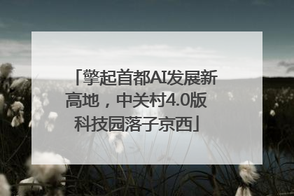 擎起首都AI发展新高地，中关村4.0版科技园落子京西