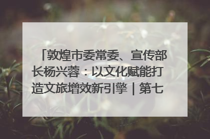 敦煌市委常委、宣传部长杨兴蓉：以文化赋能打造文旅增效新引擎｜第七届全国县域旅游研究成果发布系列活动