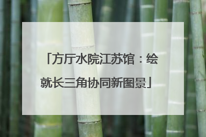 方厅水院江苏馆：绘就长三角协同新图景