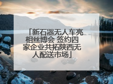 新石器无人车亮相丝博会 签约四家企业共拓陕西无人配送市场