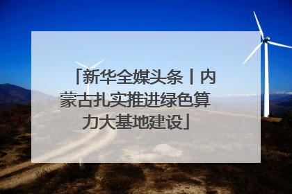 新华全媒头条丨内蒙古扎实推进绿色算力大基地建设