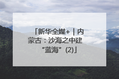 新华全媒+｜内蒙古：沙海之中建“蓝海”(2)