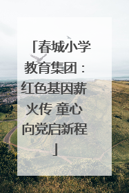 春城小学教育集团：红色基因薪火传 童心向党启新程