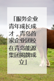 服务企业青年成长成才，青岛首家企业团校在青岛能源集团揭牌成立