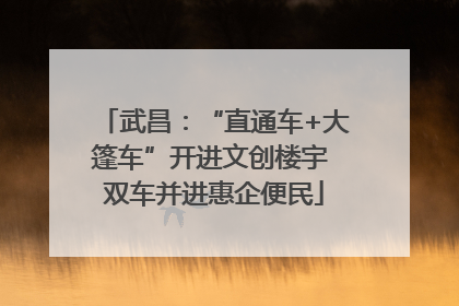 武昌：“直通车+大篷车”开进文创楼宇 双车并进惠企便民