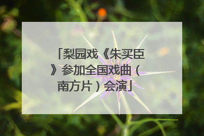 梨园戏《朱买臣》参加全国戏曲（南方片）会演