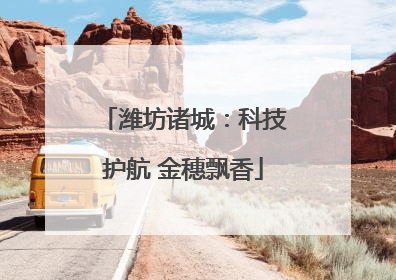 潍坊诸城：科技护航 金穗飘香