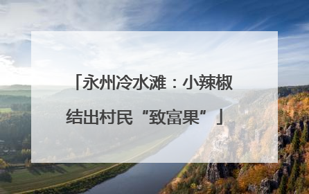 永州冷水滩：小辣椒结出村民“致富果”