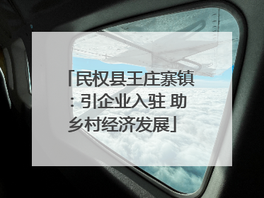 民权县王庄寨镇：引企业入驻 助乡村经济发展
