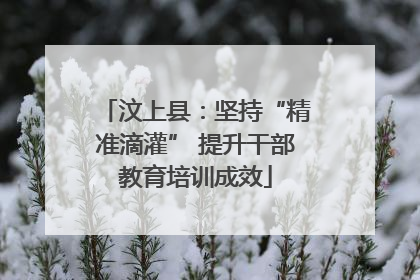 汶上县：坚持“精准滴灌” 提升干部教育培训成效