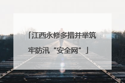 江西永修多措并举筑牢防汛“安全网”