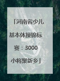 河南省少儿基本体操锦标赛：3000小将聚新乡