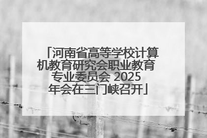河南省高等学校计算机教育研究会职业教育专业委员会 2025 年会在三门峡召开