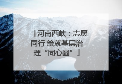 河南西峡：志愿同行 绘就基层治理“同心圆”
