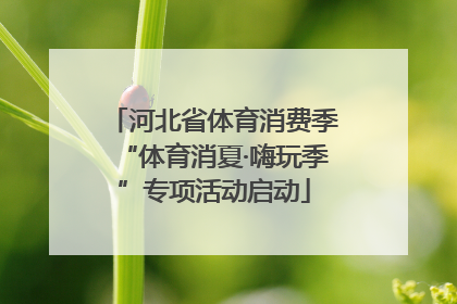 河北省体育消费季“体育消夏·嗨玩季”专项活动启动