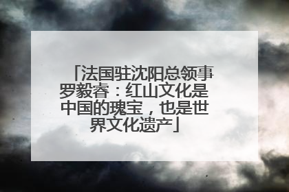 法国驻沈阳总领事罗毅睿：红山文化是中国的瑰宝，也是世界文化遗产