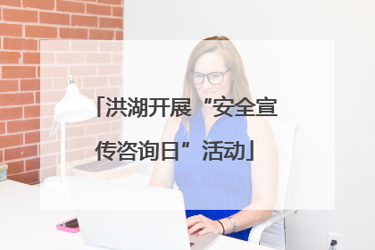 洪湖开展“安全宣传咨询日”活动