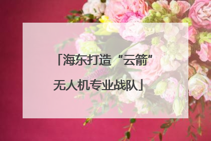 海东打造“云箭”无人机专业战队