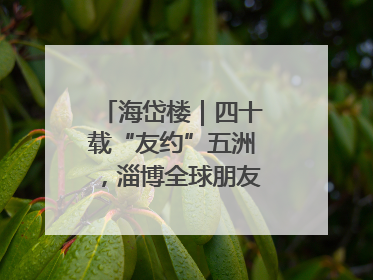 海岱楼｜四十载“友约”五洲，淄博全球朋友圈绽放新淄彩