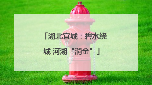 湖北宜城：碧水绕城 河湖“淌金”