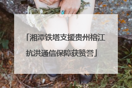 湘潭铁塔支援贵州榕江抗洪通信保障获赞誉