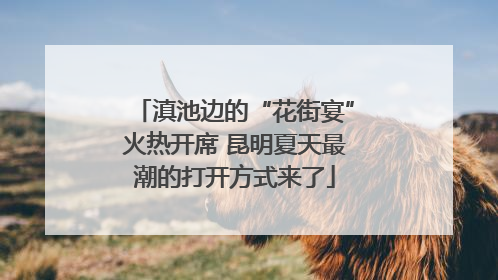 滇池边的“花街宴”火热开席 昆明夏天最潮的打开方式来了