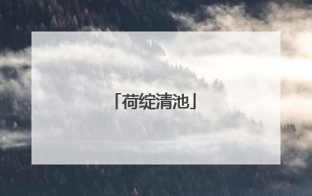 荷绽清池