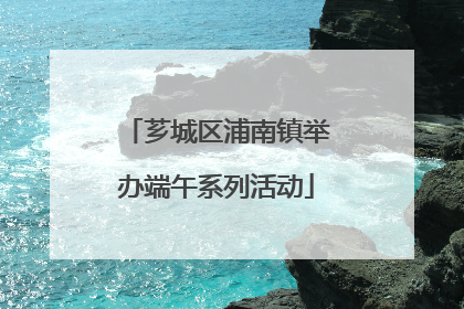 芗城区浦南镇举办端午系列活动