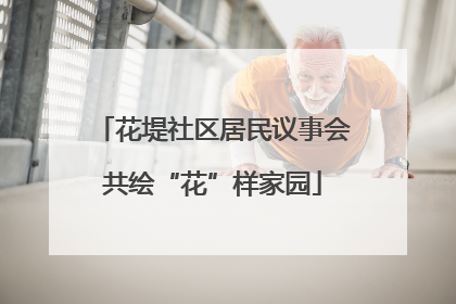 花堤社区居民议事会共绘“花”样家园