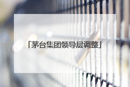茅台集团领导层调整