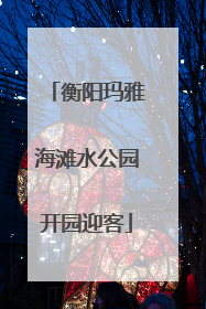 衡阳玛雅海滩水公园开园迎客