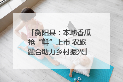 衡阳县：本地香瓜抢“鲜”上市 农旅融合助力乡村振兴