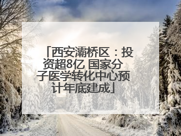 西安灞桥区：投资超8亿 国家分子医学转化中心预计年底建成