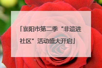 襄阳市第二季“非遗进社区”活动盛大开启