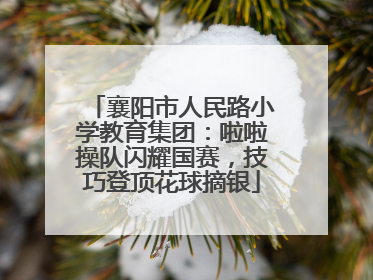 襄阳市人民路小学教育集团：啦啦操队闪耀国赛，技巧登顶花球摘银