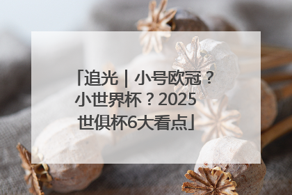 追光｜小号欧冠？小世界杯？2025世俱杯6大看点