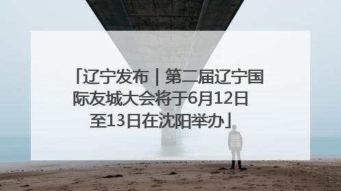 辽宁发布｜第二届辽宁国际友城大会将于6月12日至13日在沈阳举办