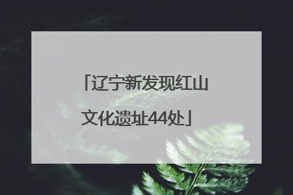 辽宁新发现红山文化遗址44处