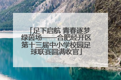 足下启航 青春逐梦绿茵场——合肥经开区第十三届中小学校园足球联赛圆满收官