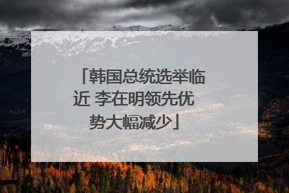 韩国总统选举临近 李在明领先优势大幅减少
