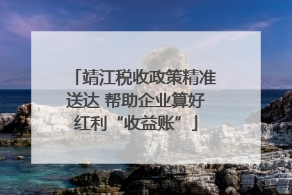靖江税收政策精准送达 帮助企业算好红利“收益账”