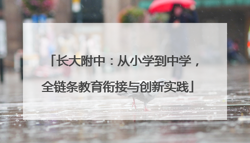 长大附中：从小学到中学，全链条教育衔接与创新实践