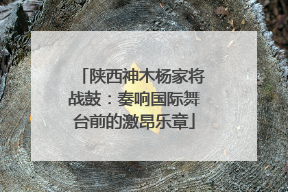 陕西神木杨家将战鼓：奏响国际舞台前的激昂乐章