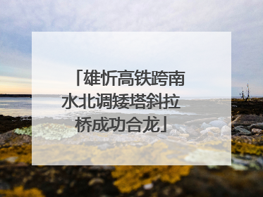 雄忻高铁跨南水北调矮塔斜拉桥成功合龙