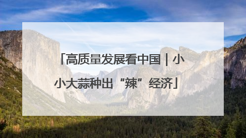 高质量发展看中国｜小小大蒜种出“辣”经济